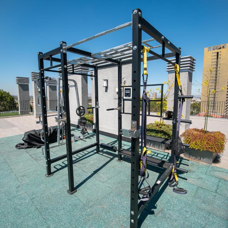 Cerca del Movistar Arena Fantasilandia Republica Club Hípico Metro Centro de Santiago - Two-Bedroom Apartment with Balcony - 37