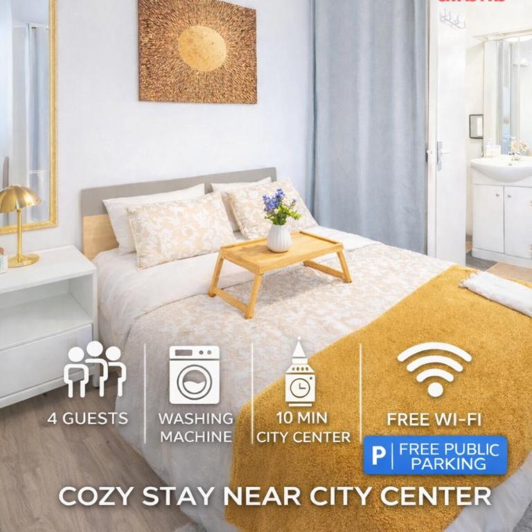 peaceful retreat & cozy apartment in reims , sleep4 ,near city center , free public parking - Appartamento con 1 Camera da Letto - 1