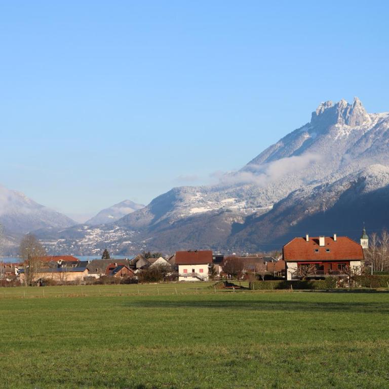 Appartement T3 classé trois étoiles au calme de plain-pied au centre Doussard avec vue sur montagne, lac Annecy à proximité - Two-Bedroom Apartment with Terrace - 37