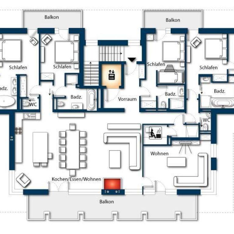 Pure Hinterthal Top A7 - Apartment mit 4 Schlafzimmern und einem Balkon - 29