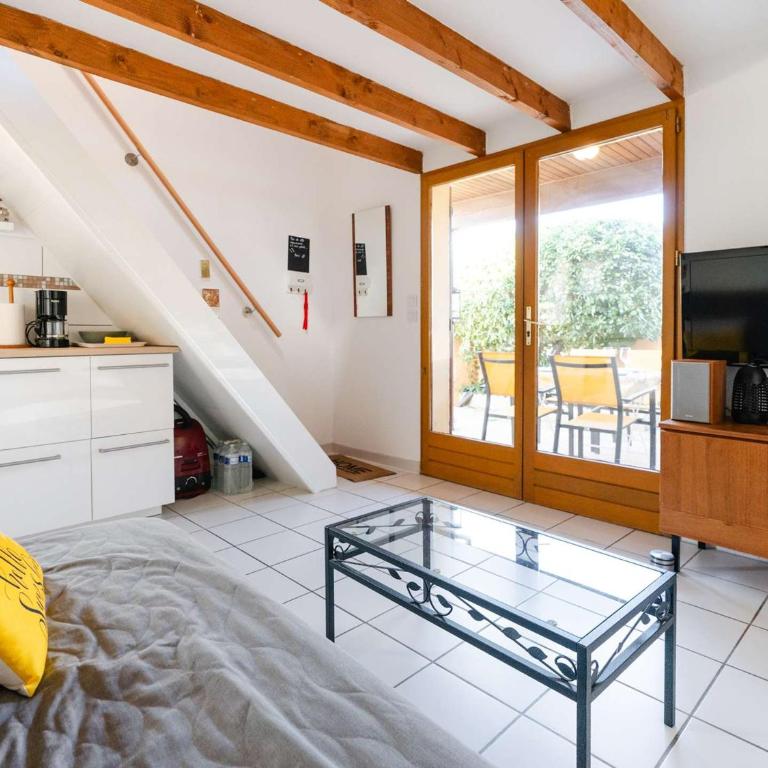 Pavillon studio mezzanine avec piscine et parking, Narbonne-Plage - FR-1-409-117 - Villa - 17