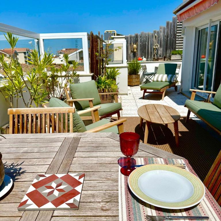 Arcachon Centre - Roof Top - Terrasse - Climatisation - Apartment mit 1 Schlafzimmer - 18