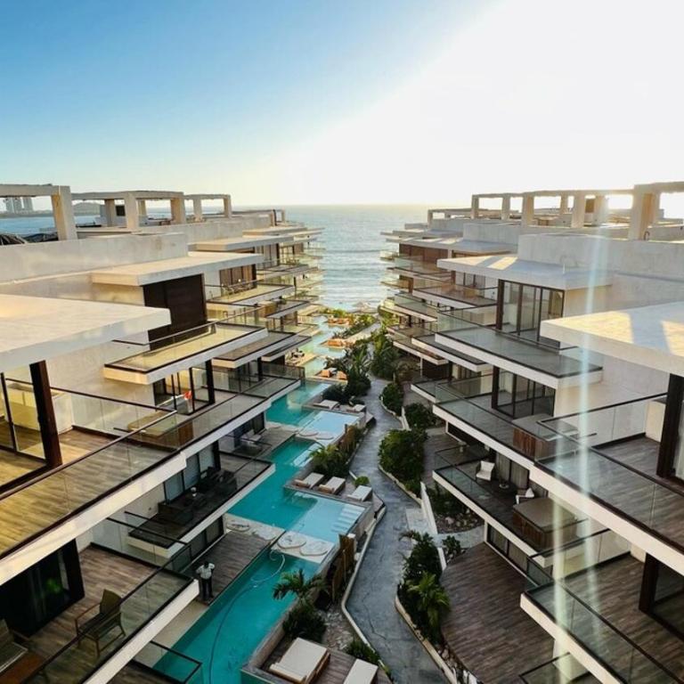 Alberca con terraza privada y con acceso a la playa - Apartamento de 2 dormitorios con terraza - 5