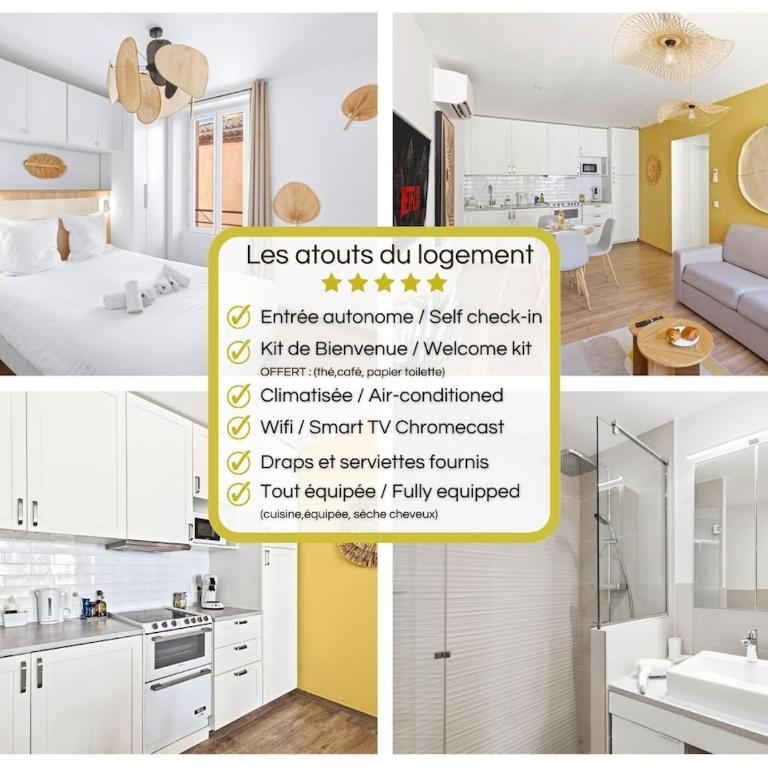 SUNNY Neuf - Climatisé - Centre ville - Appartamento con 1 Camera da Letto - 2