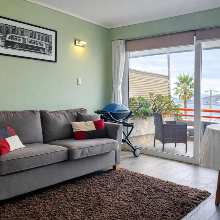 Departamento en Reñaca Vista al Mar - One-Bedroom Apartment - 14