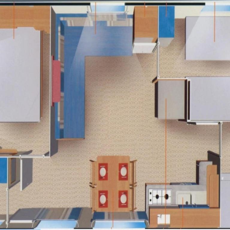 Camping 3 étoiles familial avec piscine et pataugeoire - Mobile Home - 13