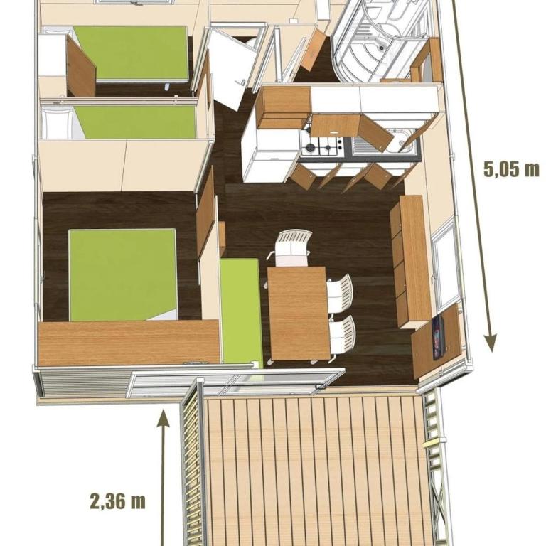 Camping 3 étoiles familial avec piscine et pataugeoire - Mobile Home - 15