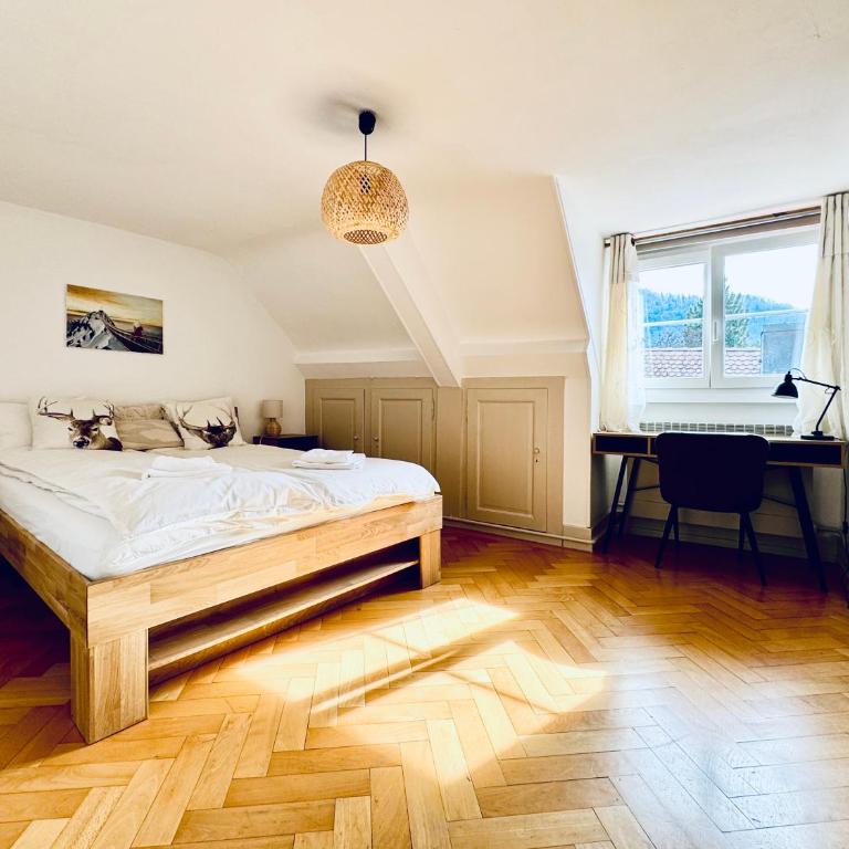 Historic House Aigle - Lake & Alps - Garden & BBQ - Apartment mit 2 Schlafzimmern und Bergblick - 3