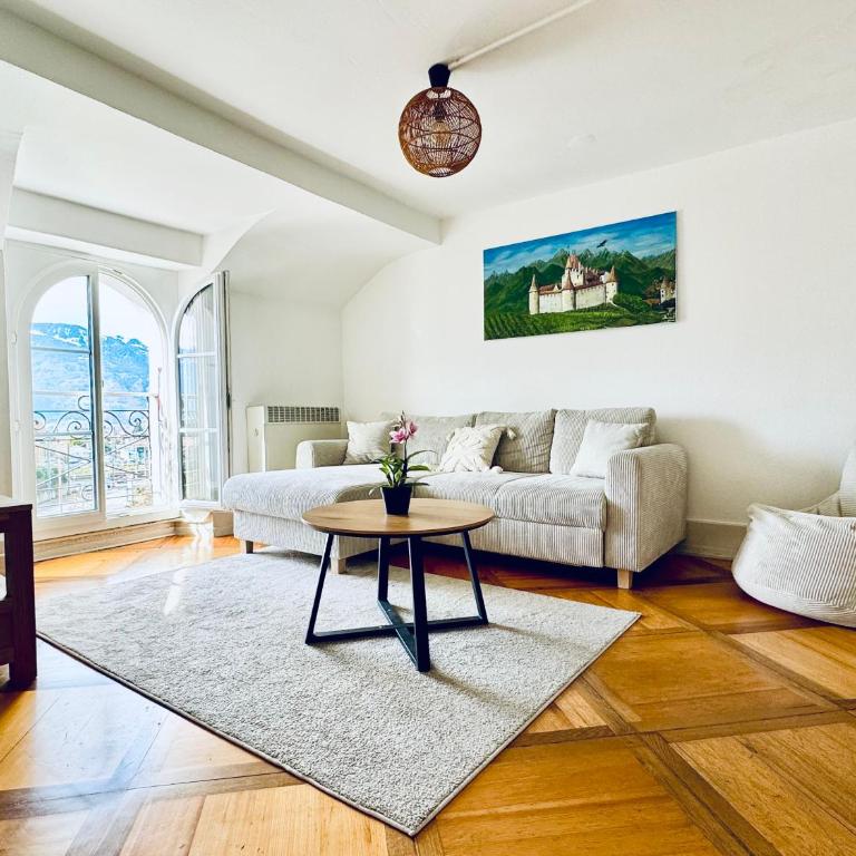 Historic House Aigle - Lake & Alps - Garden & BBQ - Apartment mit 2 Schlafzimmern und Bergblick - 8