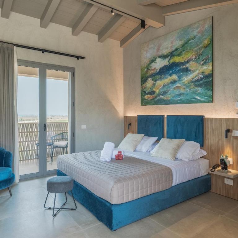 Terreforti Boutique Spa & Glamping - Camera Matrimoniale Deluxe con Balcone e Vista Mare - 1