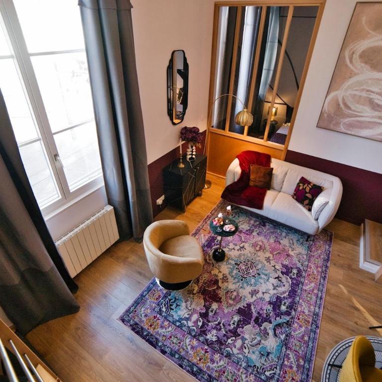 The Purple Suite - Duplex - Mulhouse Center - Apartment mit 2 Schlafzimmern - 57