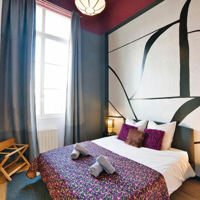 The Purple Suite - Duplex - Mulhouse Center - Apartment mit 2 Schlafzimmern - 50