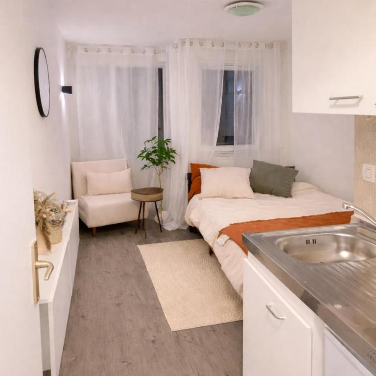 Cozy and quiet studio near Grenoble city center - Studio - Vue sur Montagne - 5