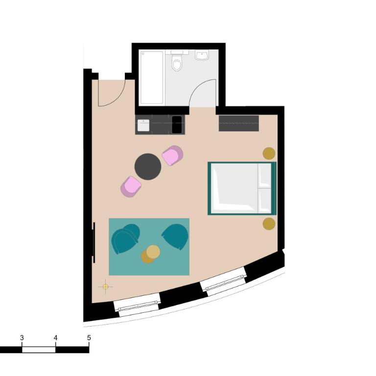 BANK House Studio L 104 - GRIWA RENT - Appartamento Monolocale con 1 Letto Matrimoniale - 24