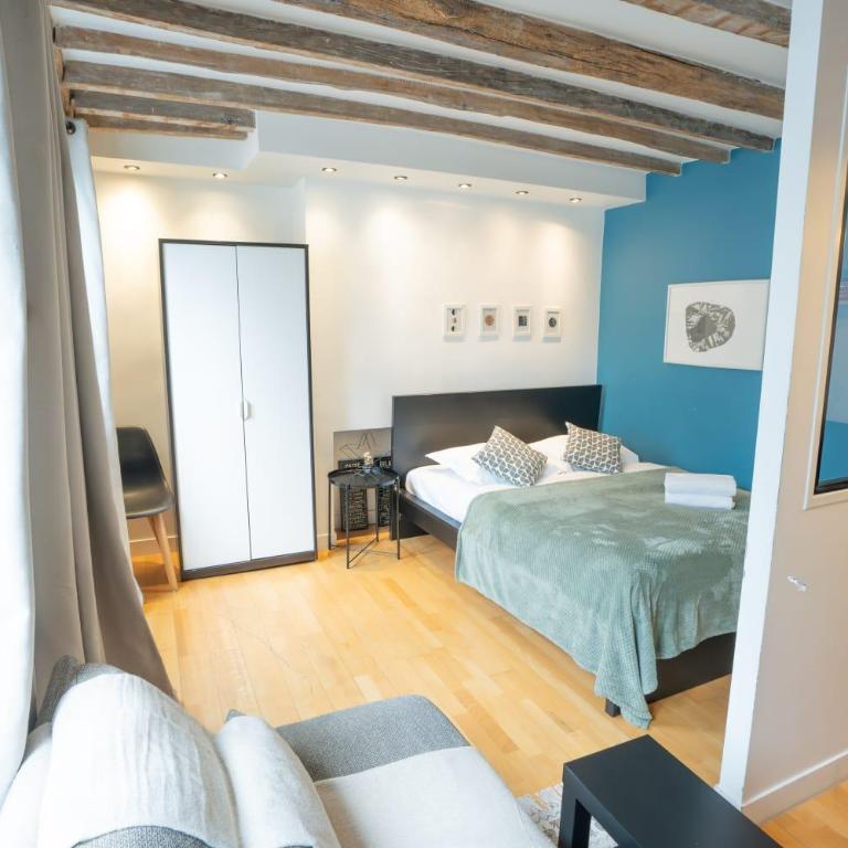 Grand studio loft bien equipe a Paris 15 - 2P - Appartement - 1