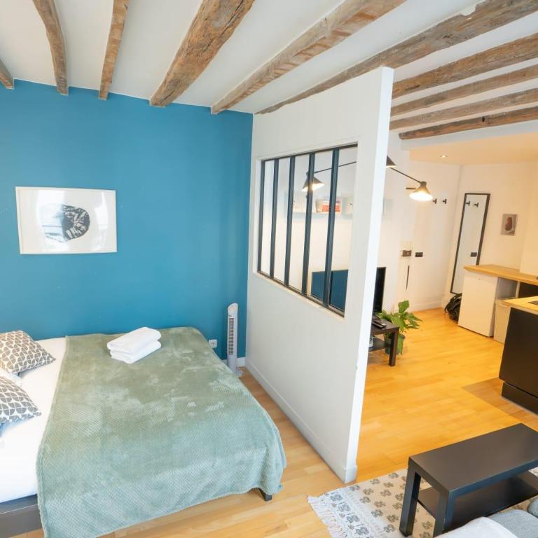 Grand studio loft bien equipe a Paris 15 - 2P - Appartement - 3
