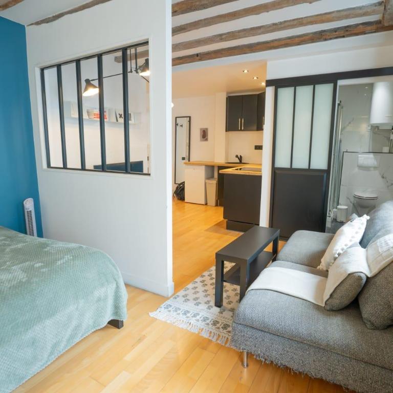 Grand studio loft bien equipe a Paris 15 - 2P - Appartement - 11