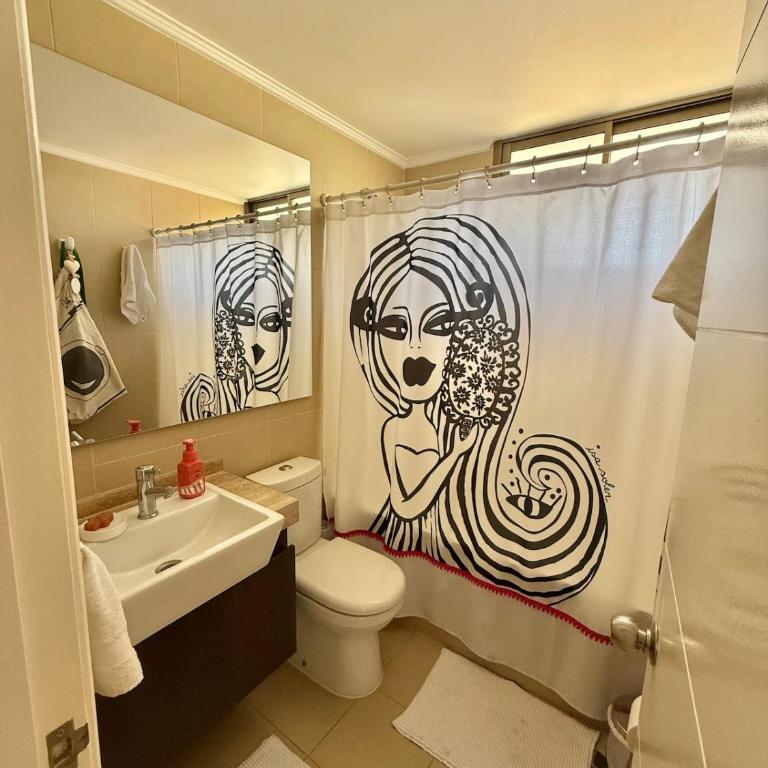 Departamento con piscina y Estacionamiento, A Pasos del Casino Antay - One-Bedroom Apartment - 4