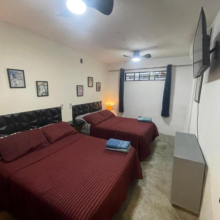 Casa Maruja CoLiving Walk to Beach - Habitación Doble con baño compartido - 2 camas - 3