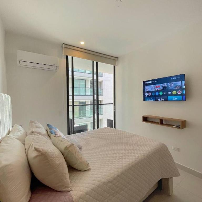 Balcon privado y vista al mar en Bello horizonte - Apartamento de 1 dormitorio - 3