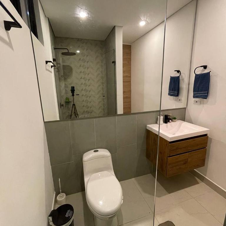 Balcon privado y vista al mar en Bello horizonte - Apartamento de 1 dormitorio - 16