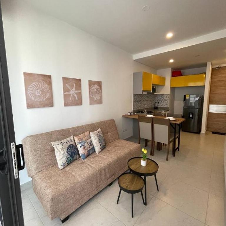 Balcon privado y vista al mar en Bello horizonte - Apartamento de 1 dormitorio - 9