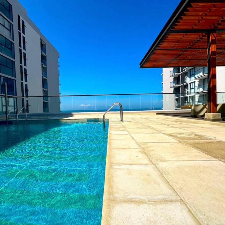 Balcon privado y vista al mar en Bello horizonte - Apartamento de 1 dormitorio - 25