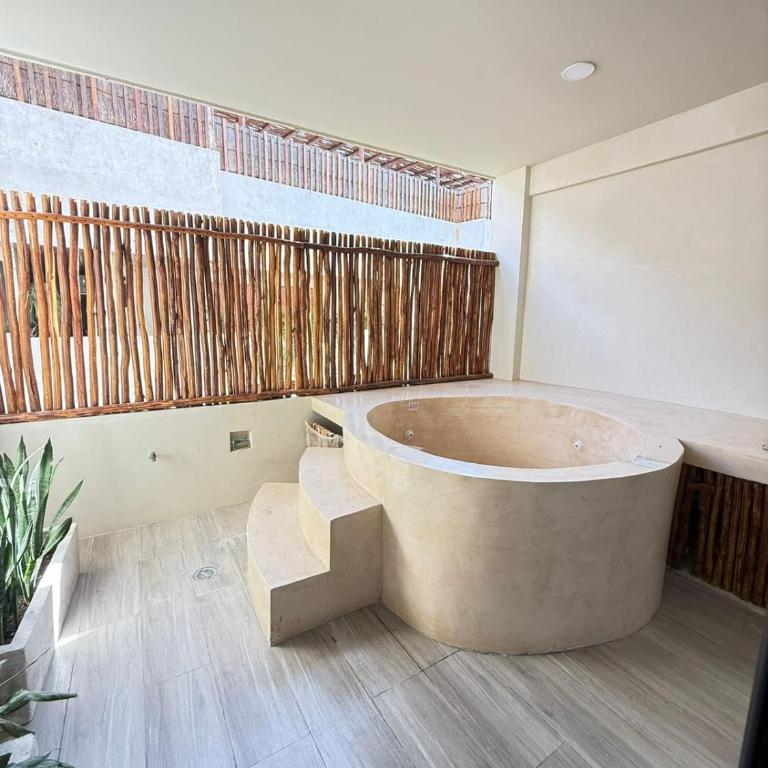 Estudio cerca de la zona hotelera de tulum con jacuzzi privado - Apartamento de 1 dormitorio - 11