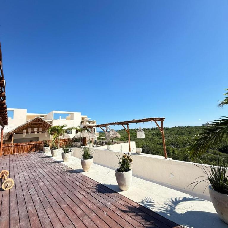 Estudio cerca de la zona hotelera de tulum con jacuzzi privado - Apartamento de 1 dormitorio - 12