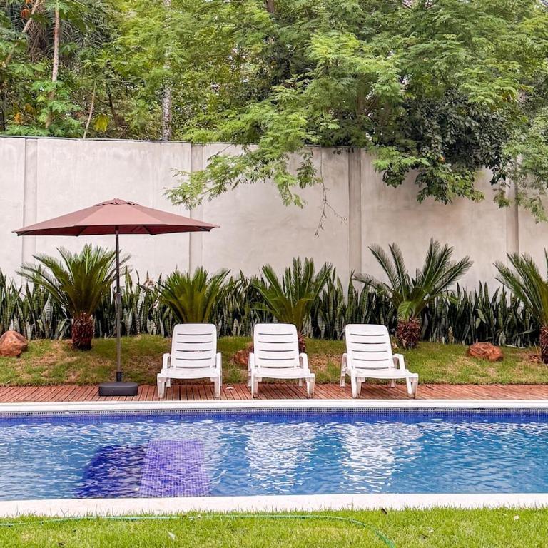 Casa en Sanber con piscina y jardín grande - Four-Bedroom Vacation Home - 33