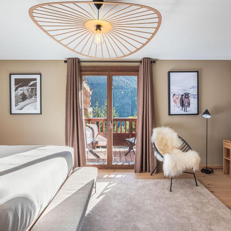 Chalet mitoyen exceptionnel à Courchevel 1650, 4 chambres en suite, animaux admis - FR-1-563-137 - Chalet - 14