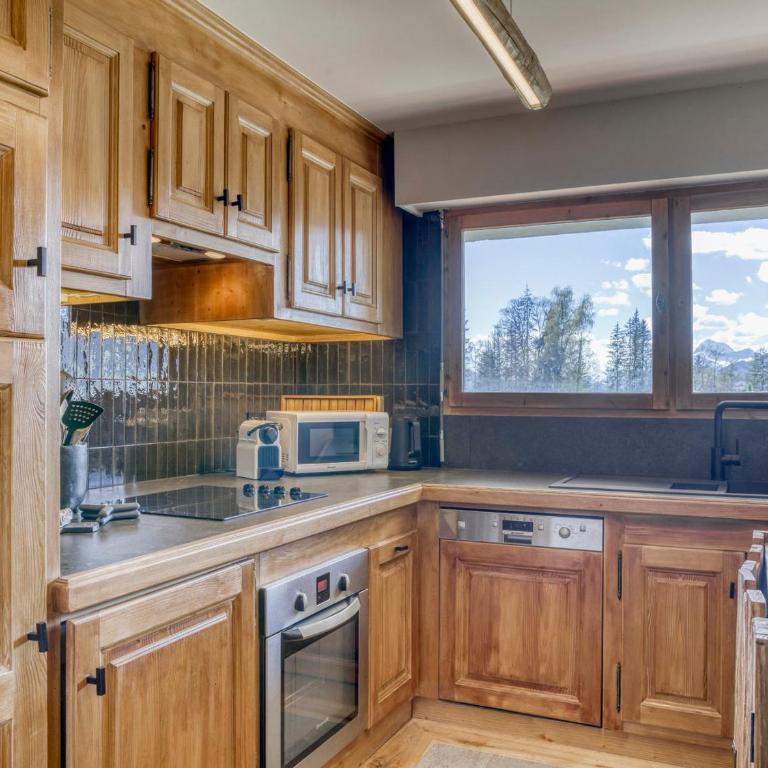 Charmant appartement 2 chambres avec cheminée et parking à Megève - FR-1-453-254 - Appartement - 7