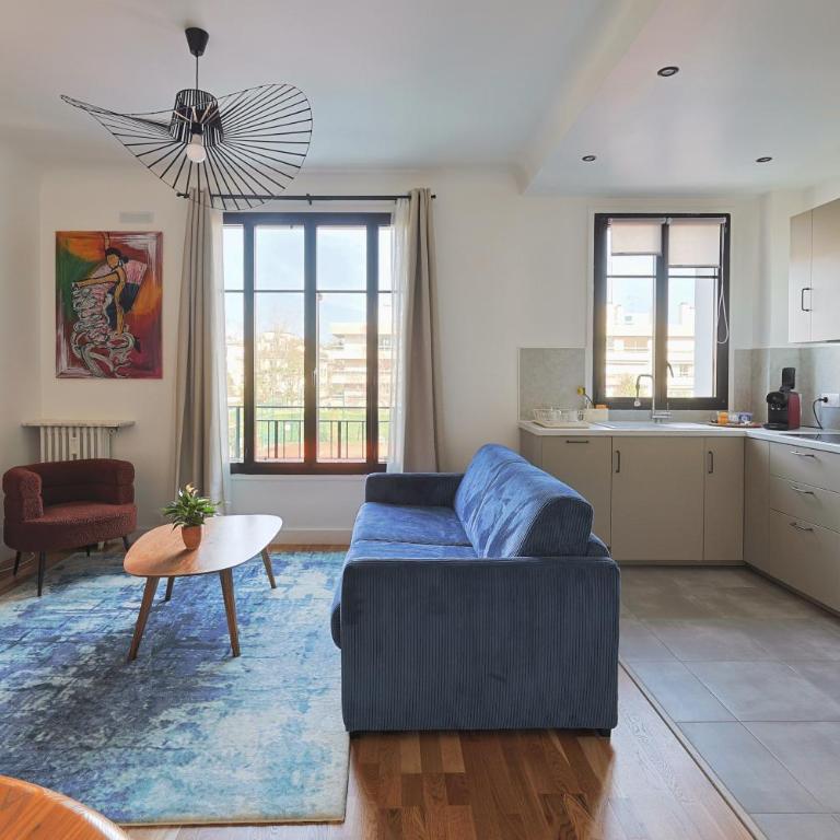 Élégant T2, vue dégagée, 300M de Roland Garros - One-Bedroom Apartment - 1