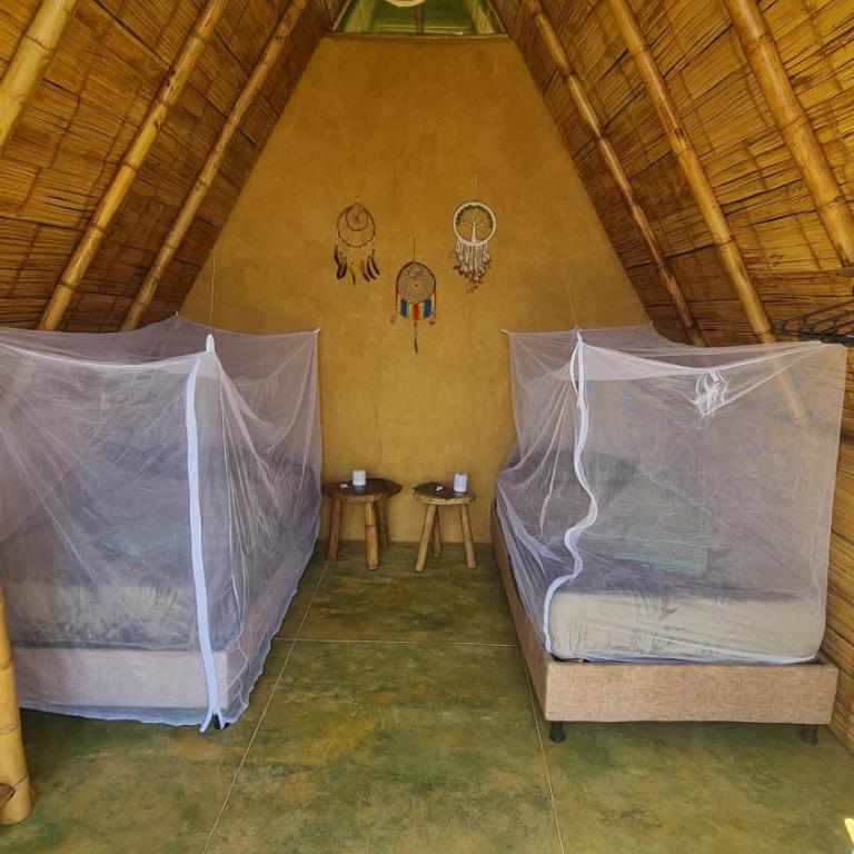 Ecotopia ecolodge - Habitación Doble con vistas a la montaña - 1 o 2 camas - 5