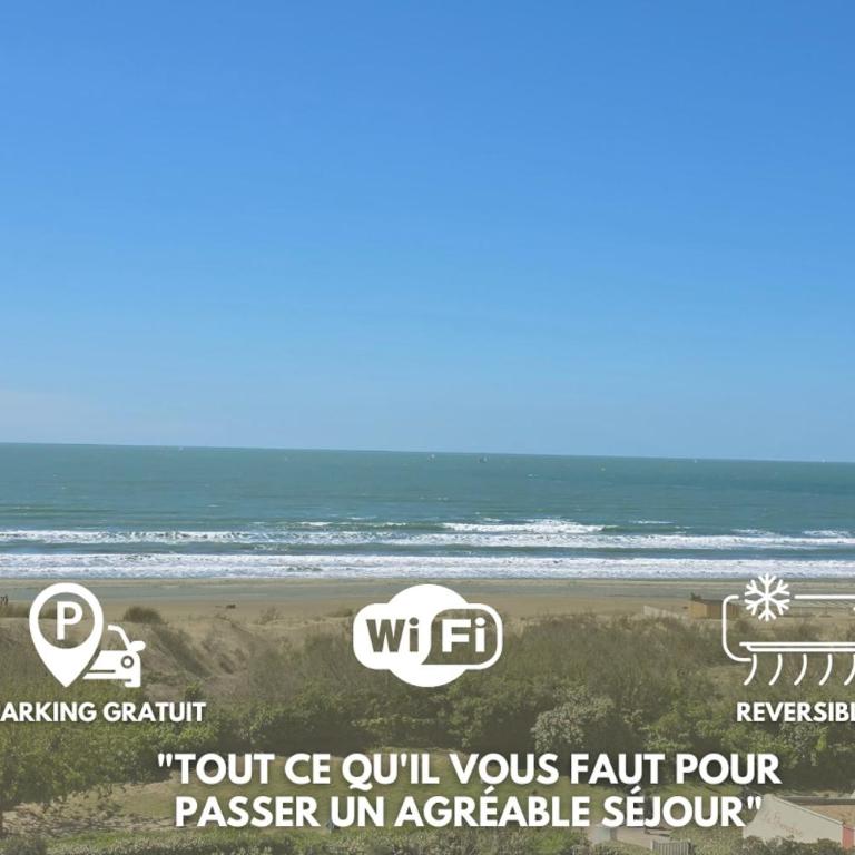 Arena Beach Vue incroyable Plage Clim Wifi Parking - Studio Apartment with Sea View - 8