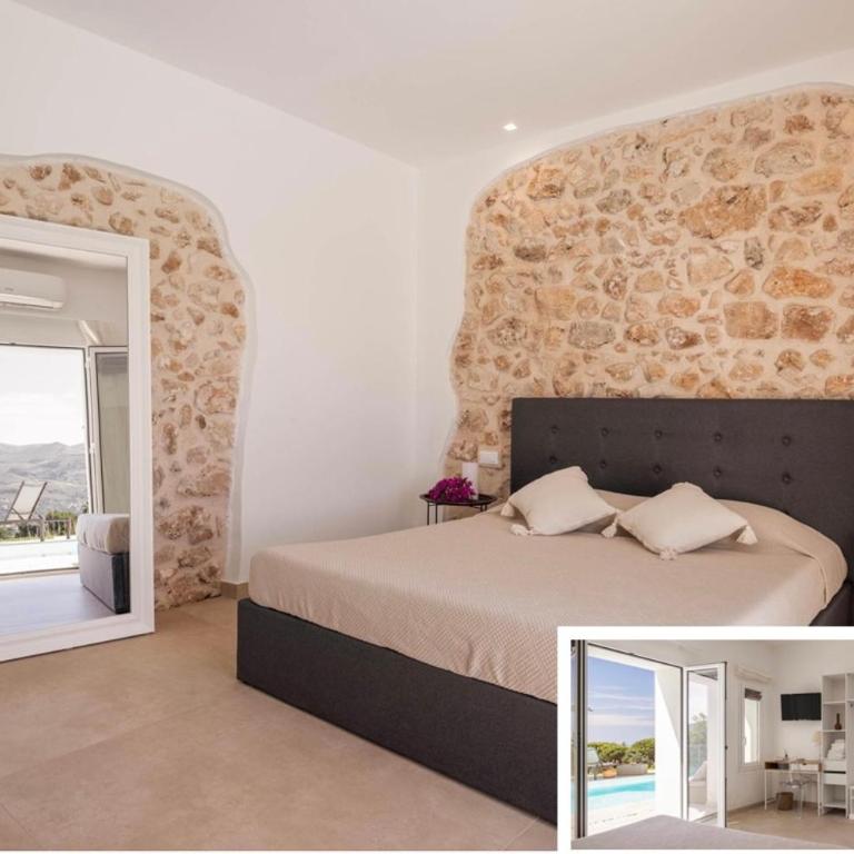 Curina Boutique Stay - Luxury Villa in the Sicilian Countryside - Queen Room with Pool View - 1