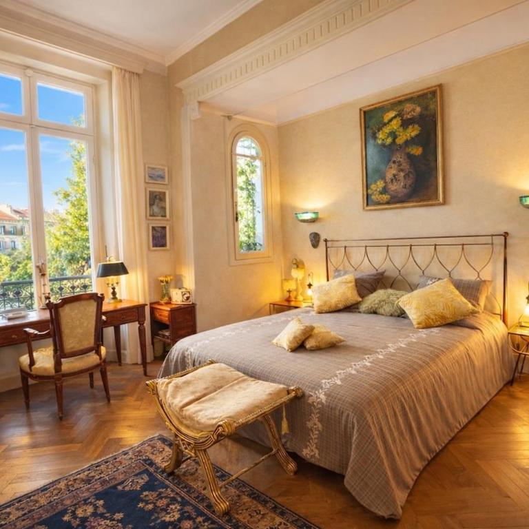 Exceptional Belle Époque Apartment in Central Nice 4 guests - Appartement 2 Chambres avec Balcon et Terrasse - 4