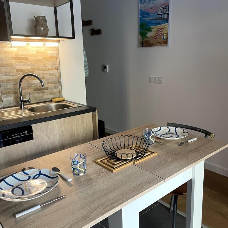 Beau studio neuf classé 3 Etoiles Relax Bourget- centre Aix les Bains parc floral des thermes - Studio mit Terrasse - 17
