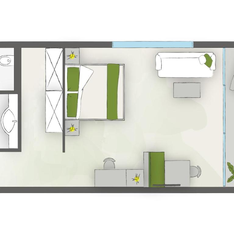Garden Park Hotel - Deluxe Double Room with Balcony - 6