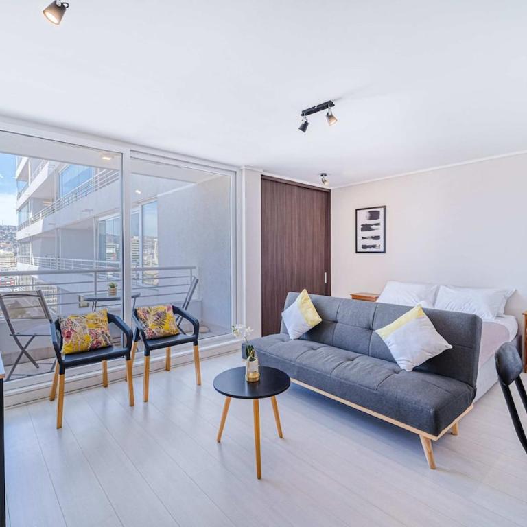 Viña Stay Studio Wifi & Excellent Location in Viña - Studio Apartment with Balcony - 1