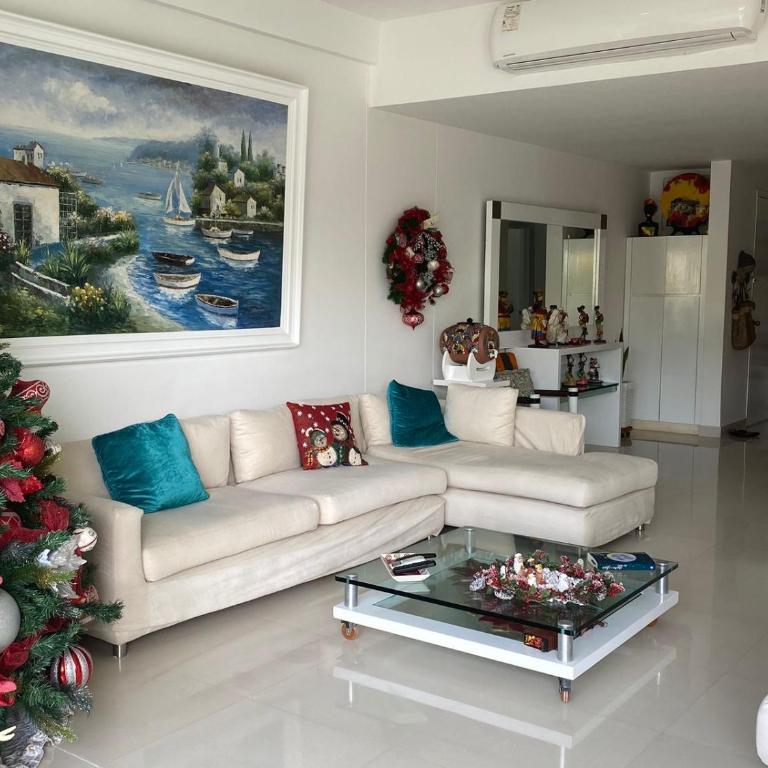 Apto Terraza del Mar Cartagena - Three-Bedroom Apartment with Water View - 3