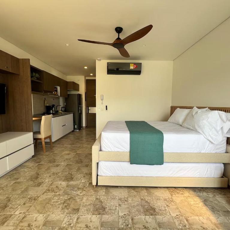 Loft Moderno Cerca del Mar con Balcón - Gaira Santa Marta - Two-Bedroom Apartment - 23