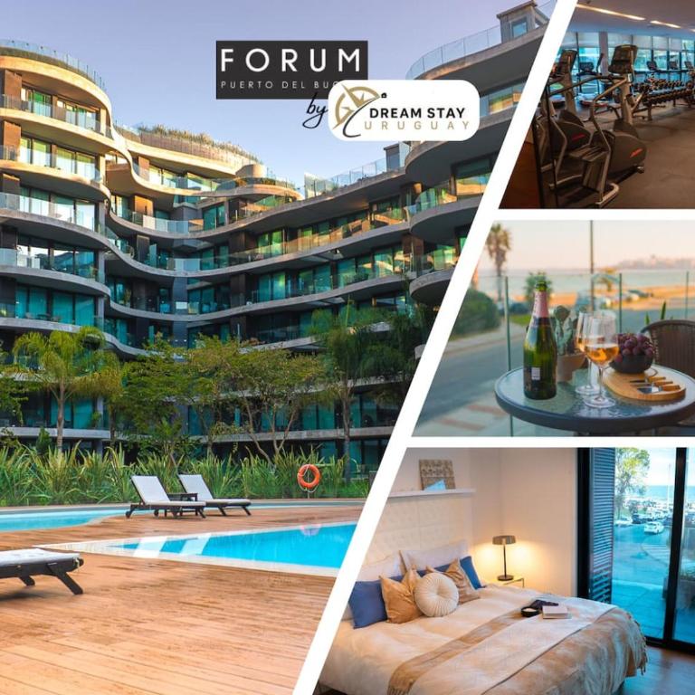 Forum Puerto del Buceo - Apartamento de 1 Dormitorio con vista al mar - Piscinas climatizadas interiores y exteriores - Sauna - Gimnasio completo y moderno - concierge 24 horas - Acepta mascotas - Apartment - 1