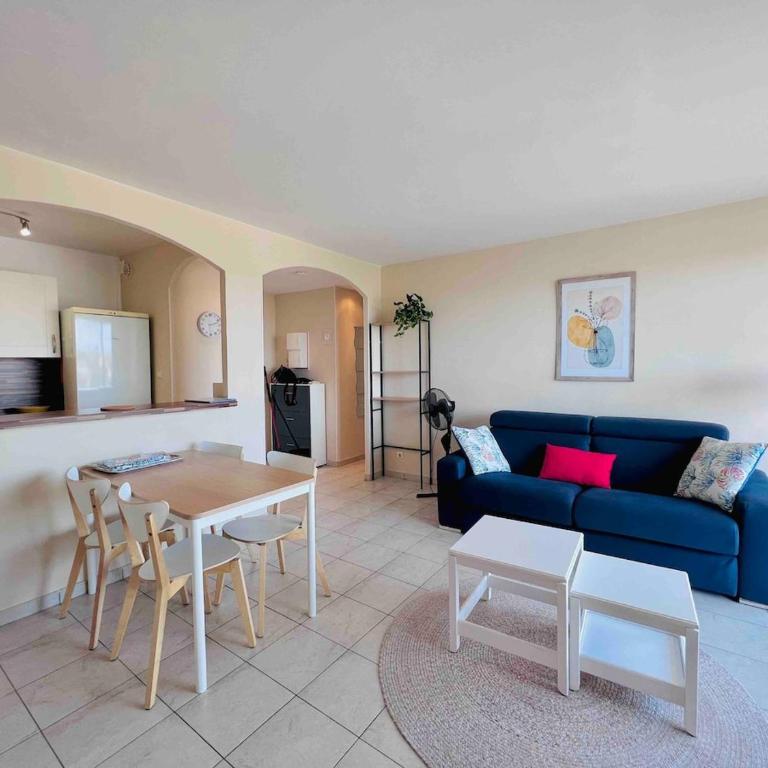 L'escale Azur - Apt 2 Prs - Vue Mer et Cap d'Antibes - Apartment mit 1 Schlafzimmer - 2