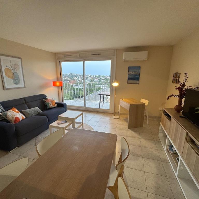 L'escale Azur - Apt 2 Prs - Vue Mer et Cap d'Antibes - Apartment mit 1 Schlafzimmer - 21