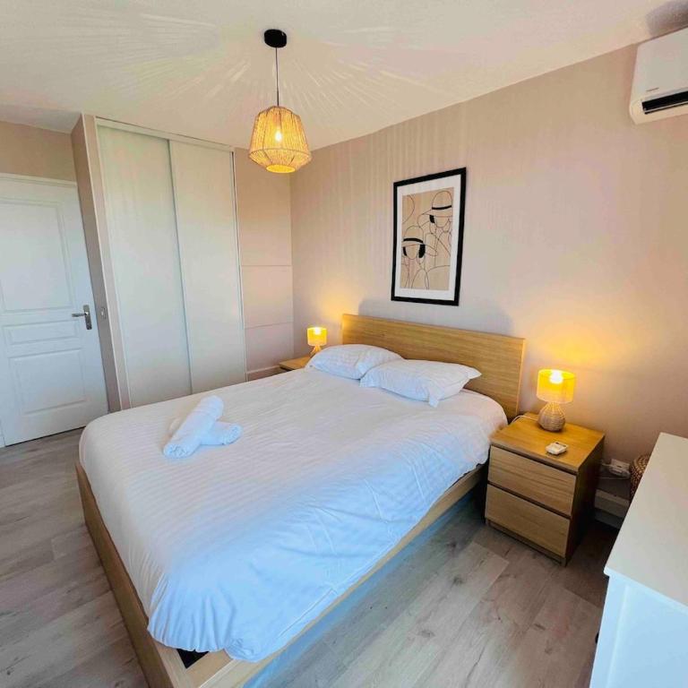 L'escale Azur - Apt 2 Prs - Vue Mer et Cap d'Antibes - Apartment mit 1 Schlafzimmer - 22