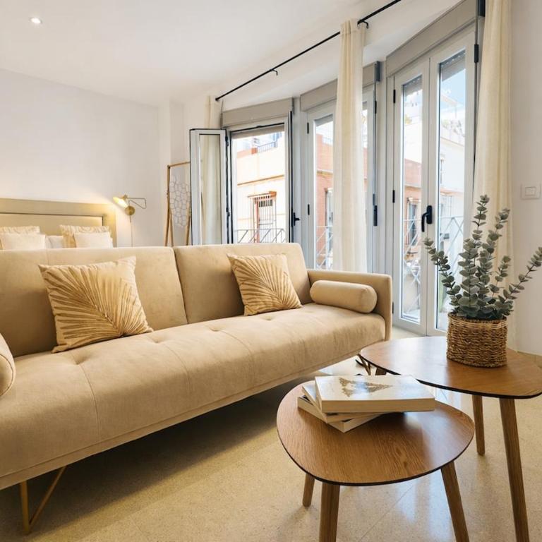 Sevilla Centro, Wifi, Aire Acondicionado y Balcón - Apartamento de 1 Dormitorio con balcón y vistas a la ciudad - 10