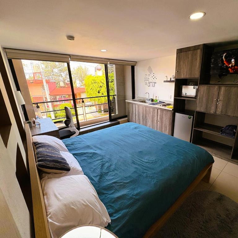S10 KING Suite at TEC CEM Cocineta WiFi Balcón Parking Terraza - Apartamento de 1 dormitorio - 9