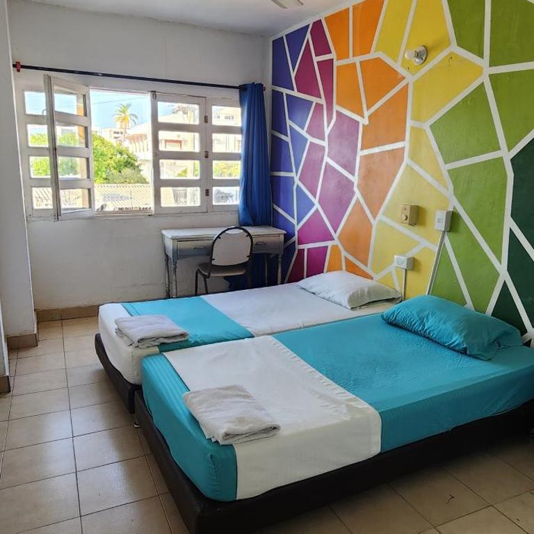 Panamerican Hostel - Habitación Doble Económica - 2 camas - 1