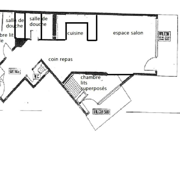 Résidence Hauts De Chaviere - Val Thorens location: bel appartement de 53 m2 traversant, confortable et calme de 53 m2, bien situ MAE-9037 - Appartement - 3